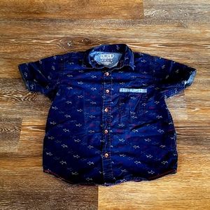 Boys Short Sleeve Button Up Shirt 🦈